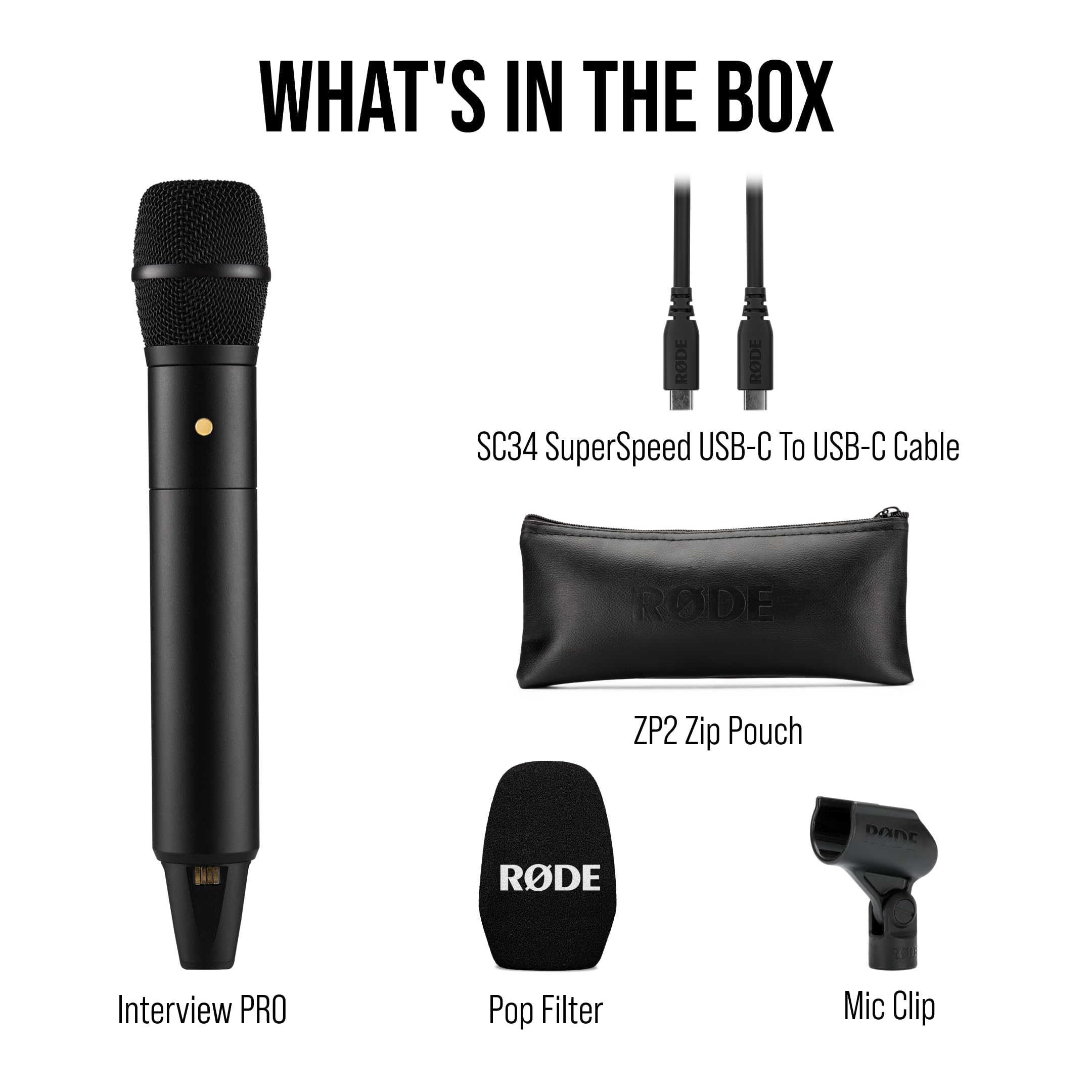 RØDE Interview PRO Wireless Handheld Condenser Microphone with a