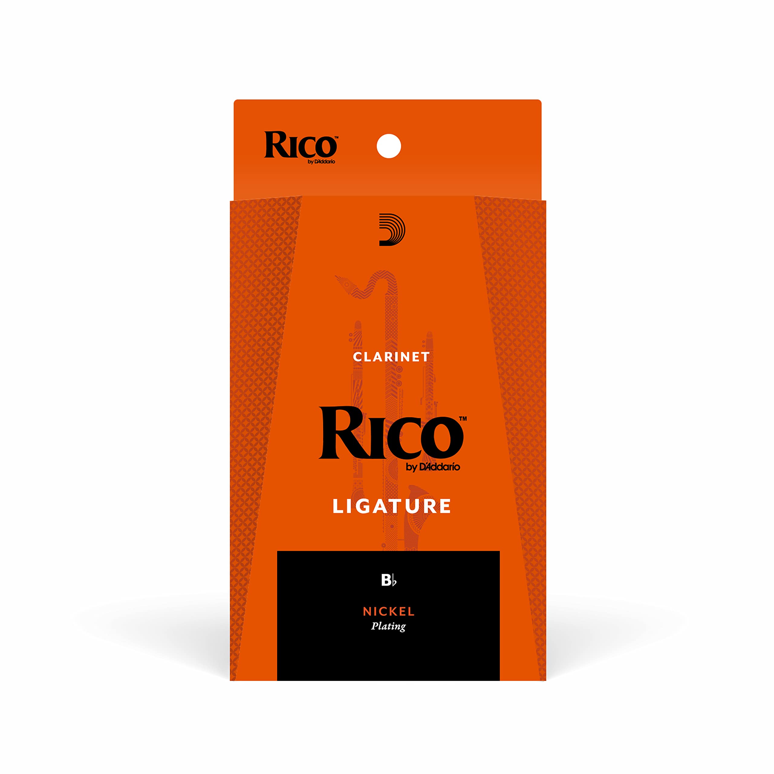 D’Addario Ligature, Bb Clarinet, Nickel Plated, Ligature Only – RCL1LN