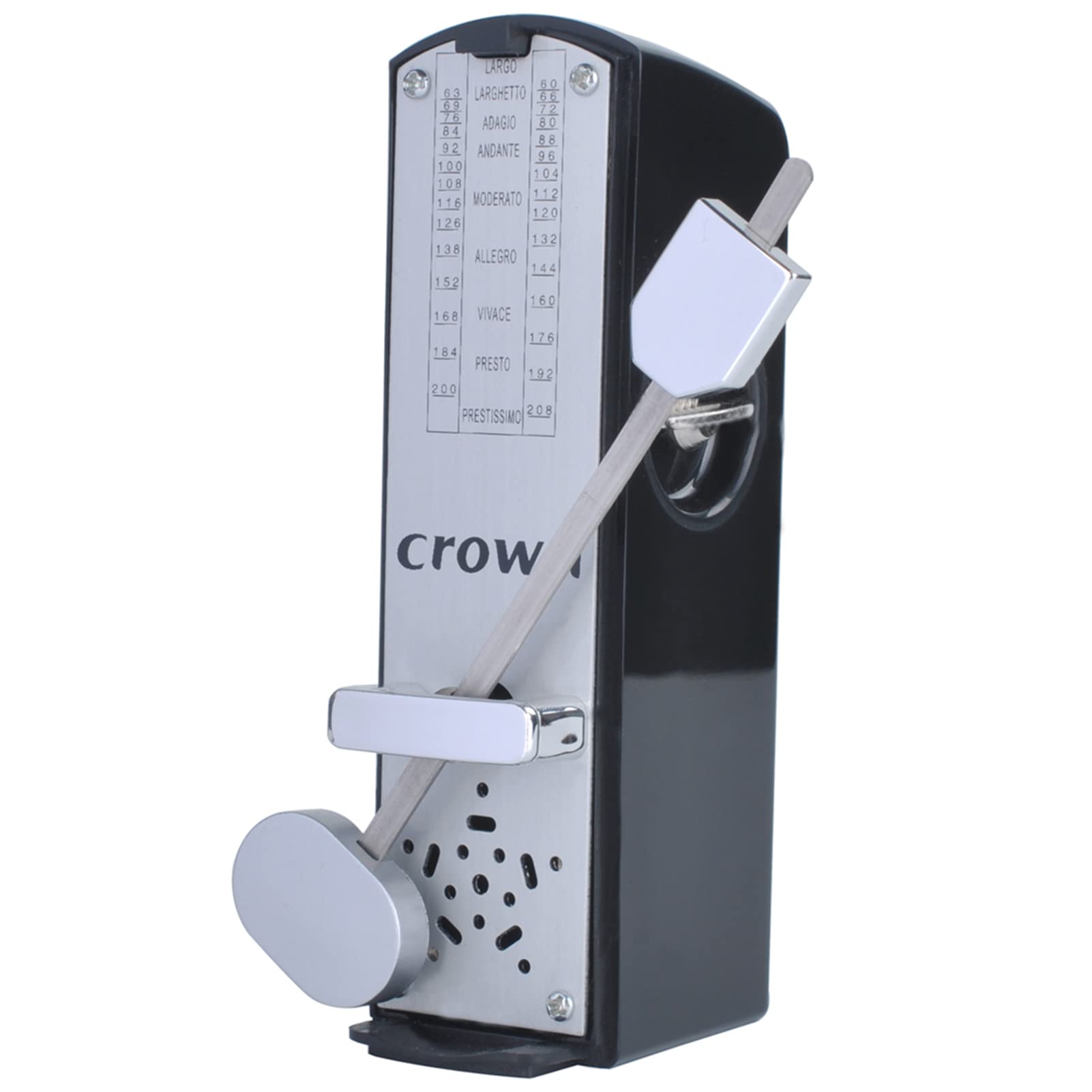 Btuty Mechanical Metronome Portable Mini Universal Metronome 11cm Height for Piano Guitar Violin Ukulele Chinese Zither Music Instrument (black)