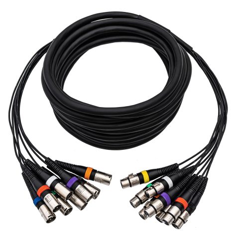 8 Channel XLR Male to Female Snake Cables, Microphone Patch Cable 25FT
