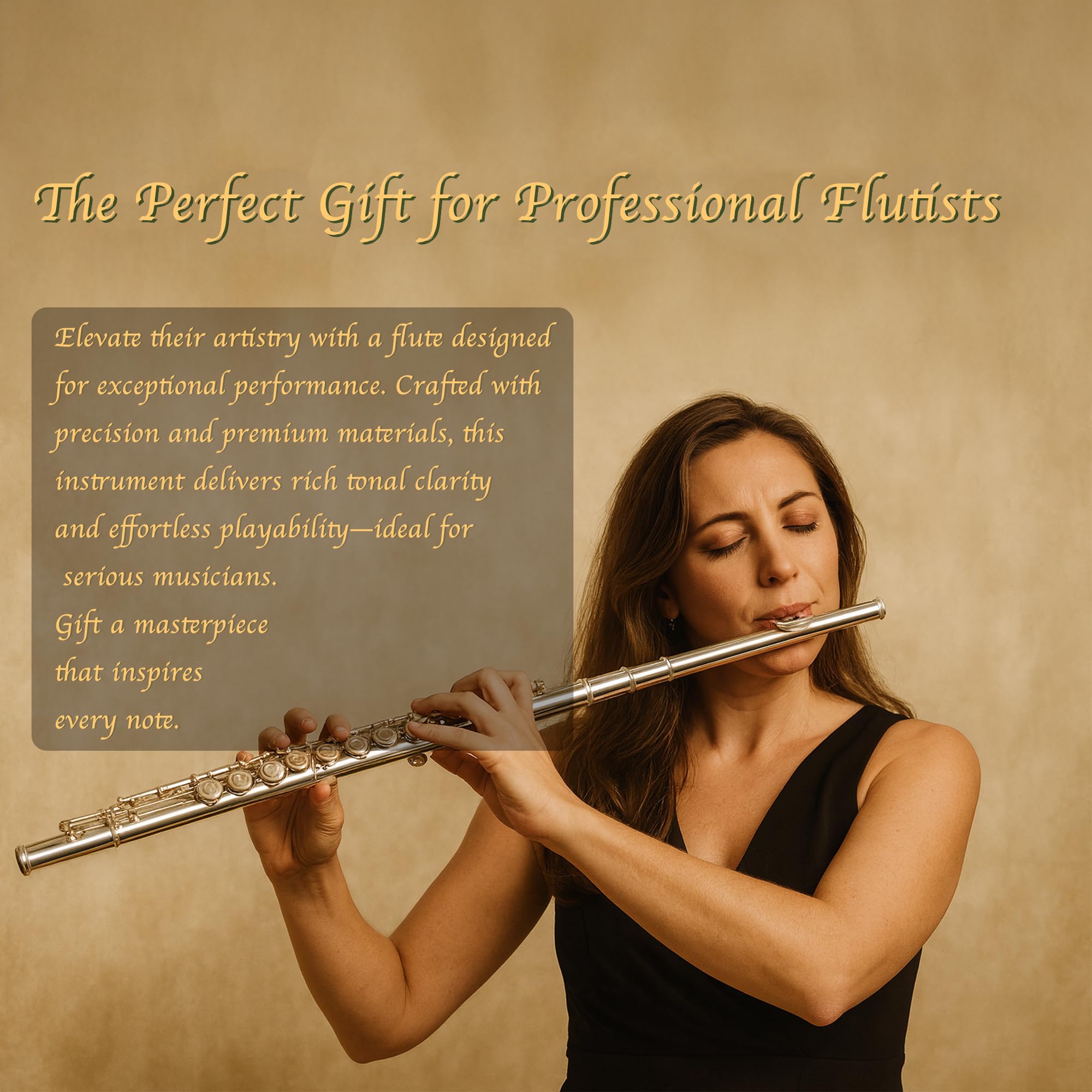 BAHAMUT 16-Key Flute – Beginner Flute with Closed Hole, Offset G, Split E