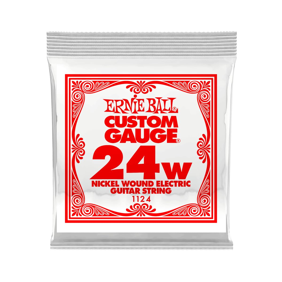 Ernie Ball Nickel Wound Single Guitar Strings 3-Pack .024 3-Pack