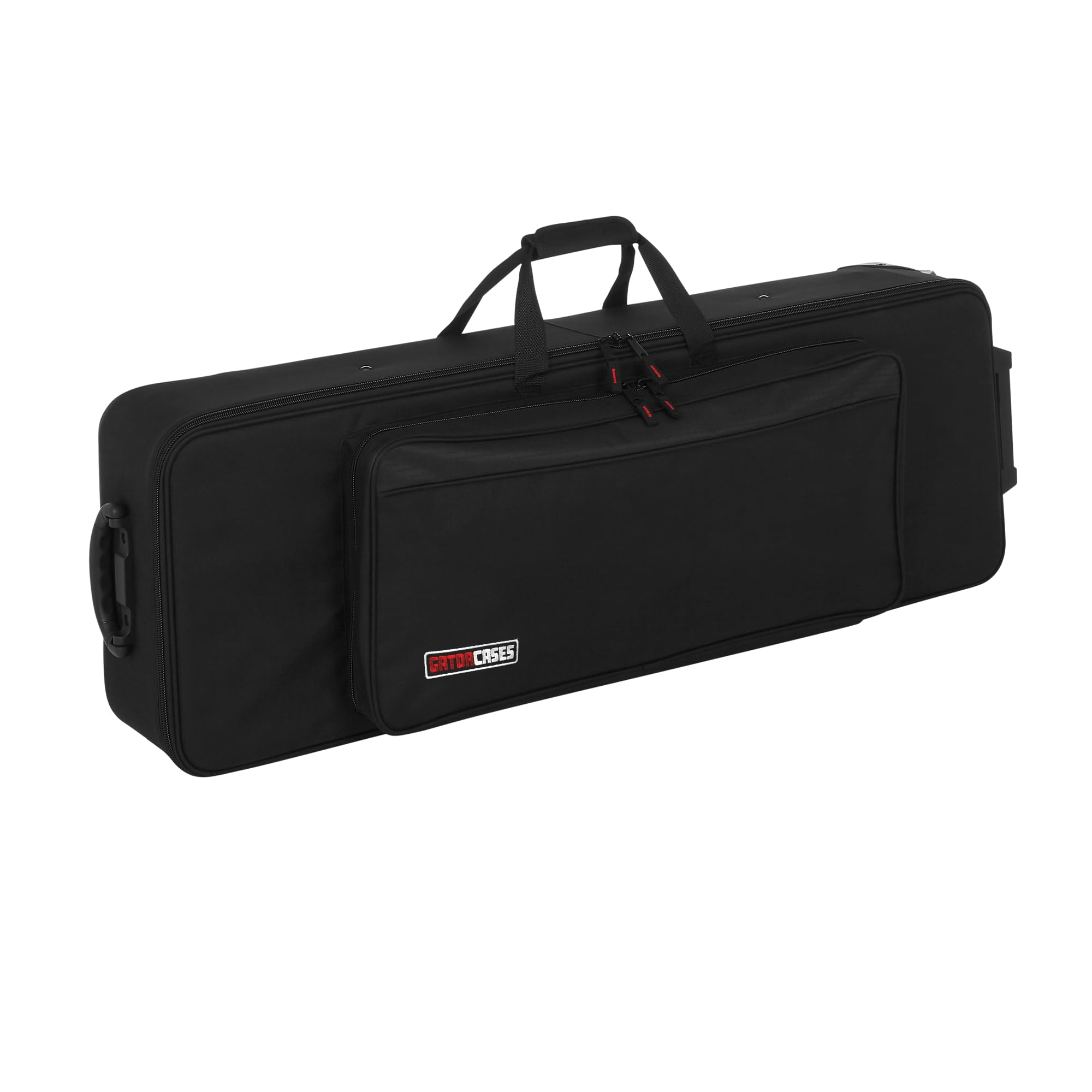 Gator Cases Lightweight Rolling Keyboard Case for Slim 61 Note Keyboards and Electric Pianos (GK-61-SLIM)