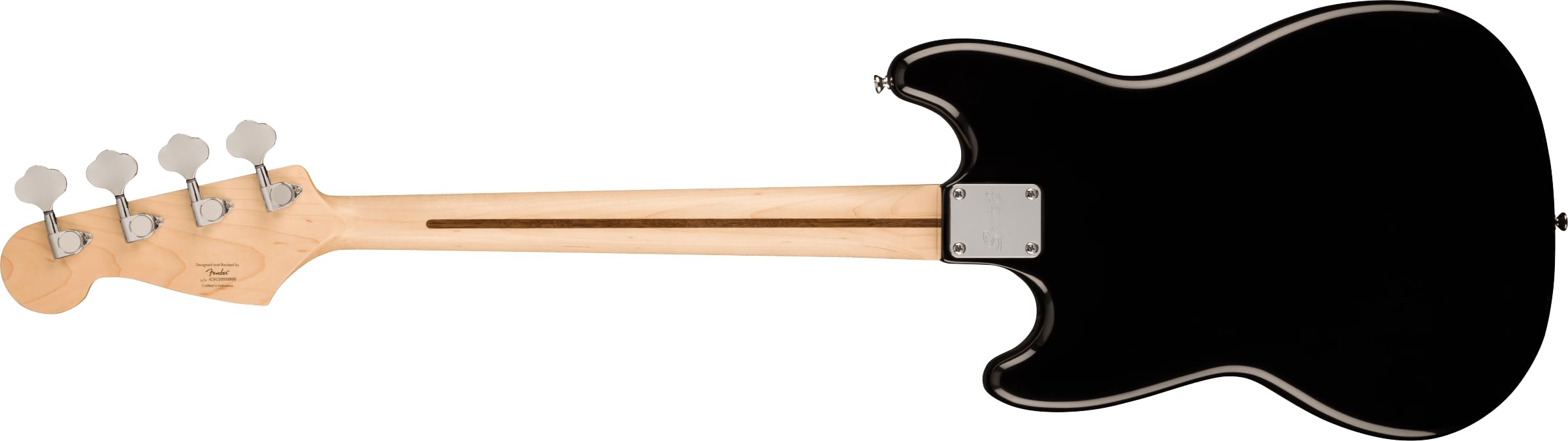 Squier Squier Sonic Bronco Bass, Black, Laurel Fingerboard