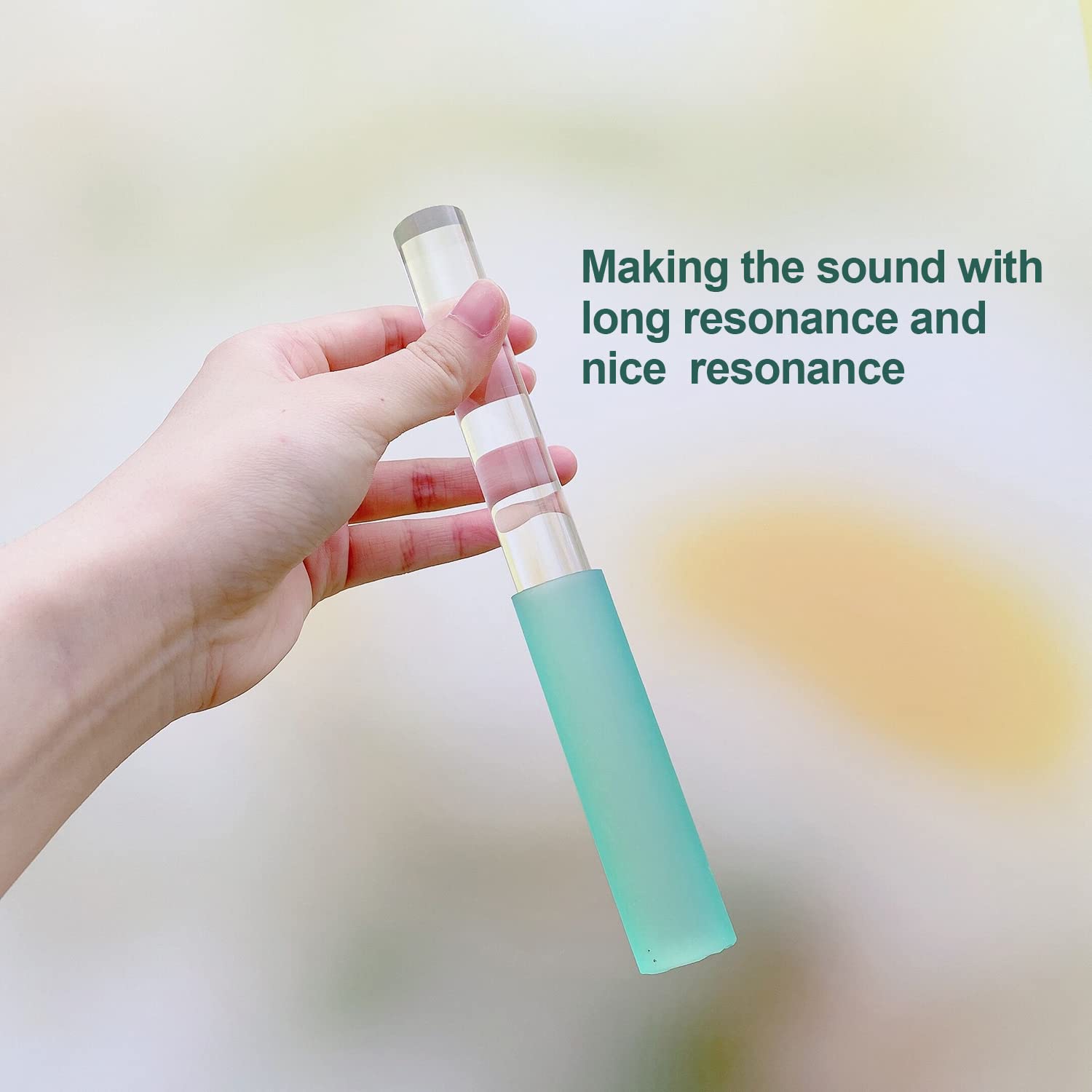 UPCEED 4 Pcs Singing Bowl Mallet Set Includes Solid and Hollow Acrylic Silicone Rubber Striker Mallet for Playing Quartz Crystal Singing Bowls with Bundle Pocket(WhitePurple)