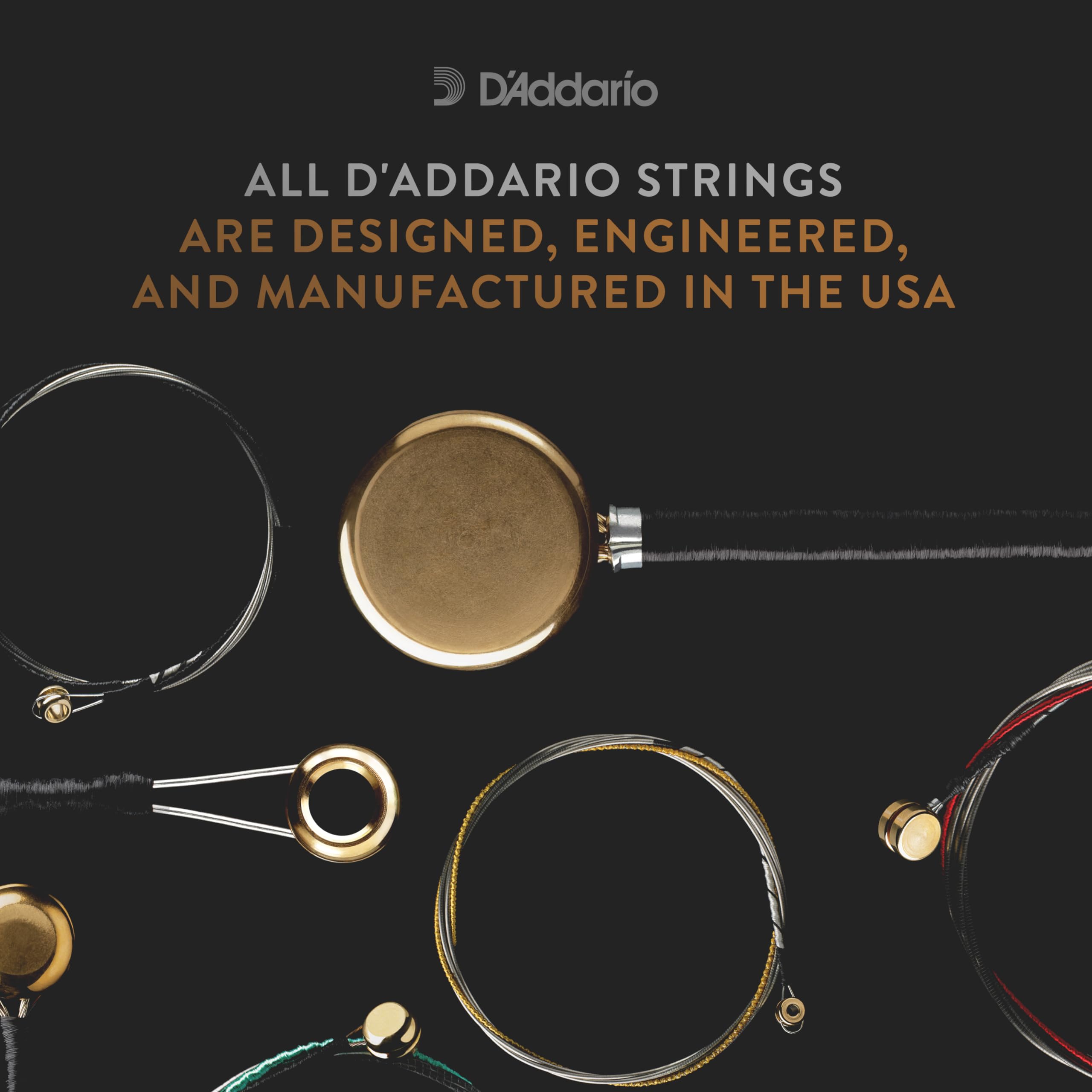 D’Addario KA410 LM Kaplan Amo Viola Strings – Full Set – – Viola Strings – Long Scale, Medium Tension