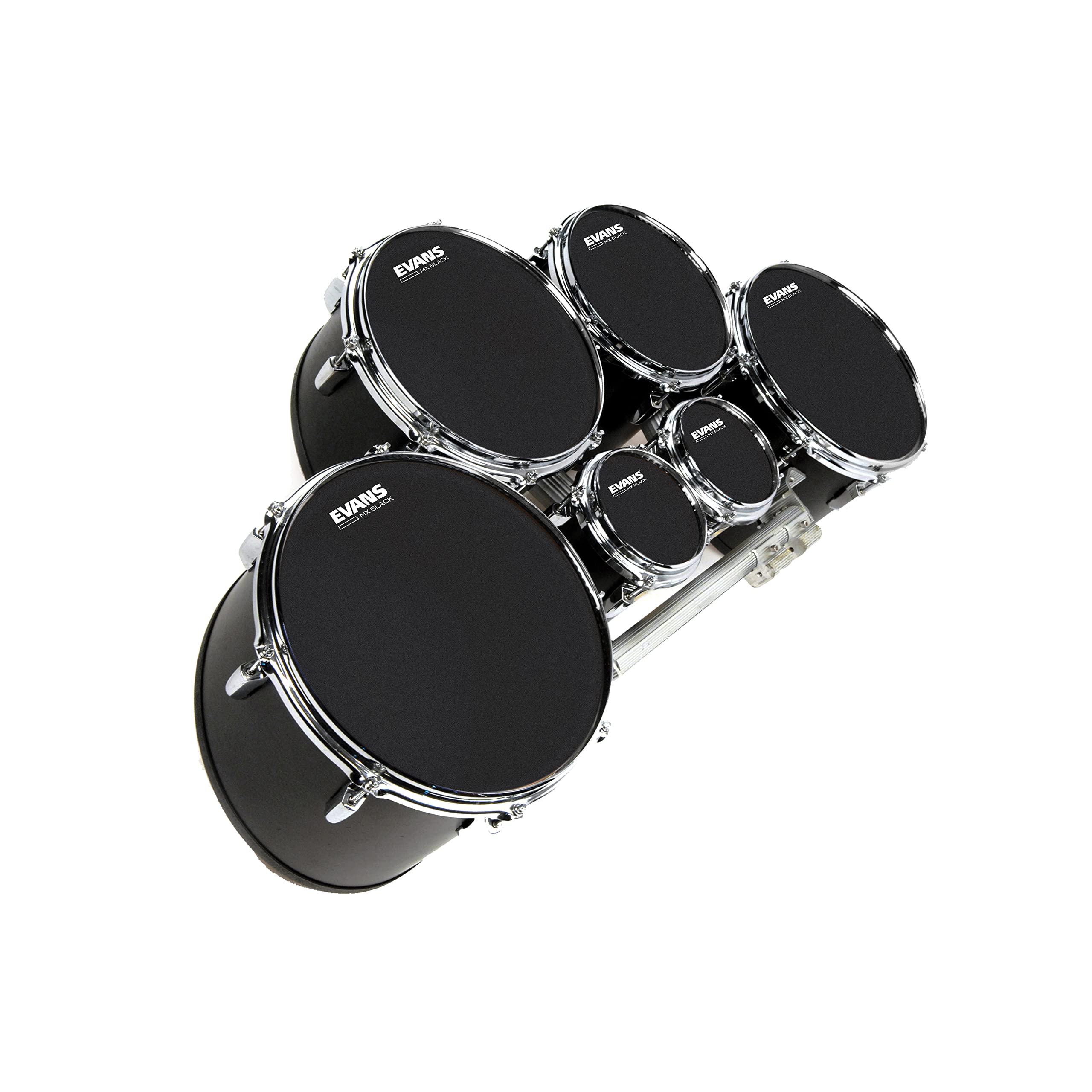 Evans MX Black Marching Tenor Drumhead, 10 Inch