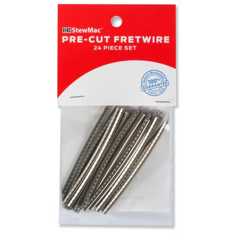 StewMac 24-Piece Pre-Cut Guitar Fretwire Set, Medium/Medium, 12in Radius