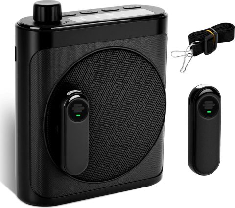 Sunnymark Voice Amplifier for Teachers with 2 Magnetic Wireless Microphones