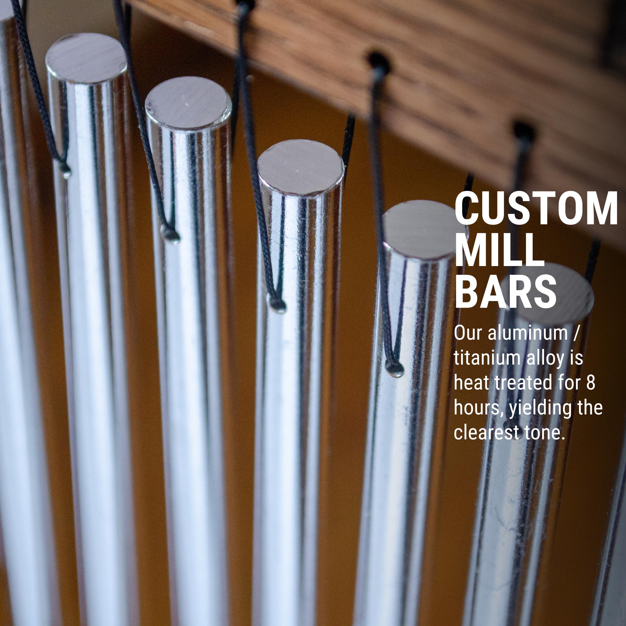 Handheld Single Row Bar Chimes Percussion Instrument — MADE IN U.S.A.