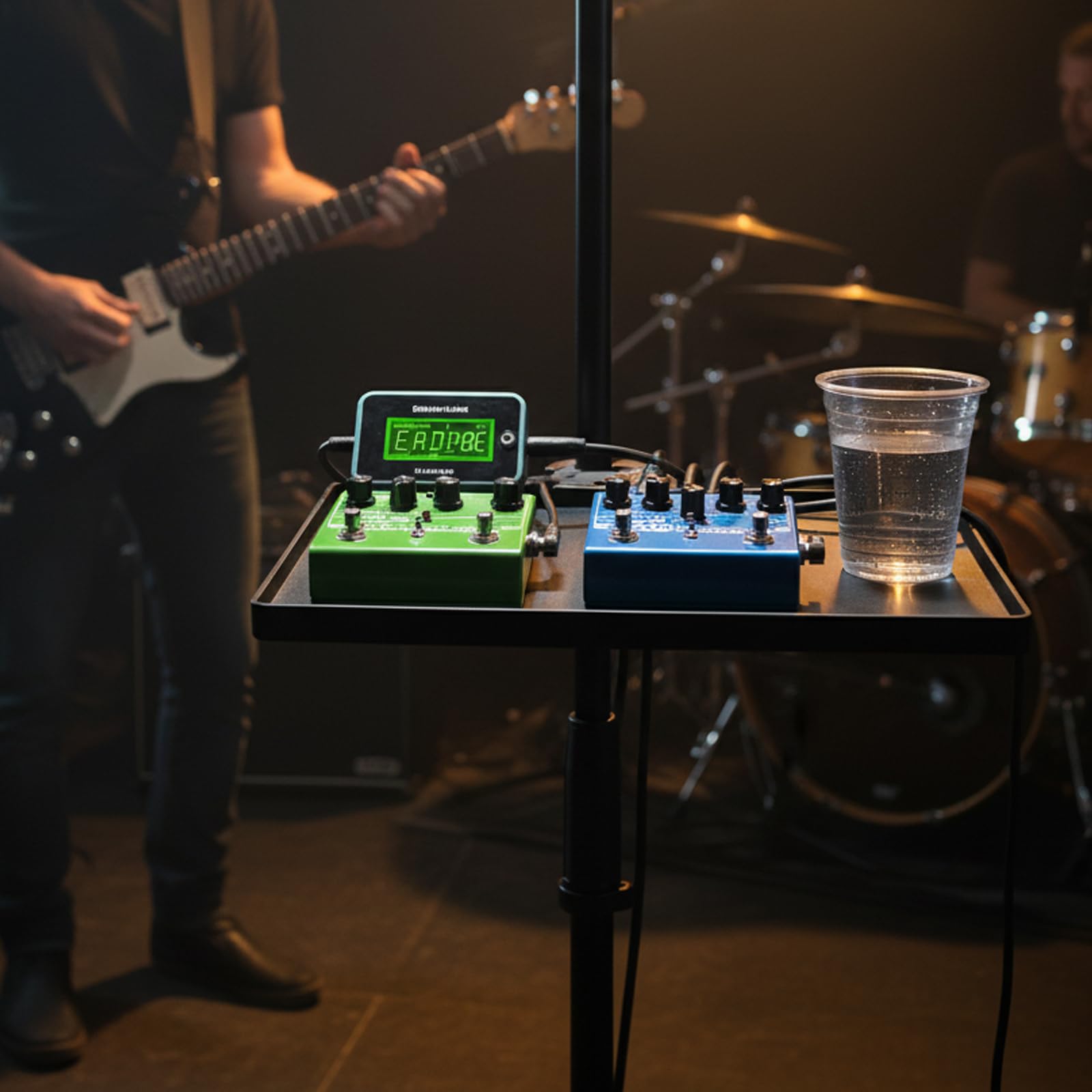 Mic Stand Tray, 11″ x 10.8″Large Microphone Stand Tray for Mixers & Gear