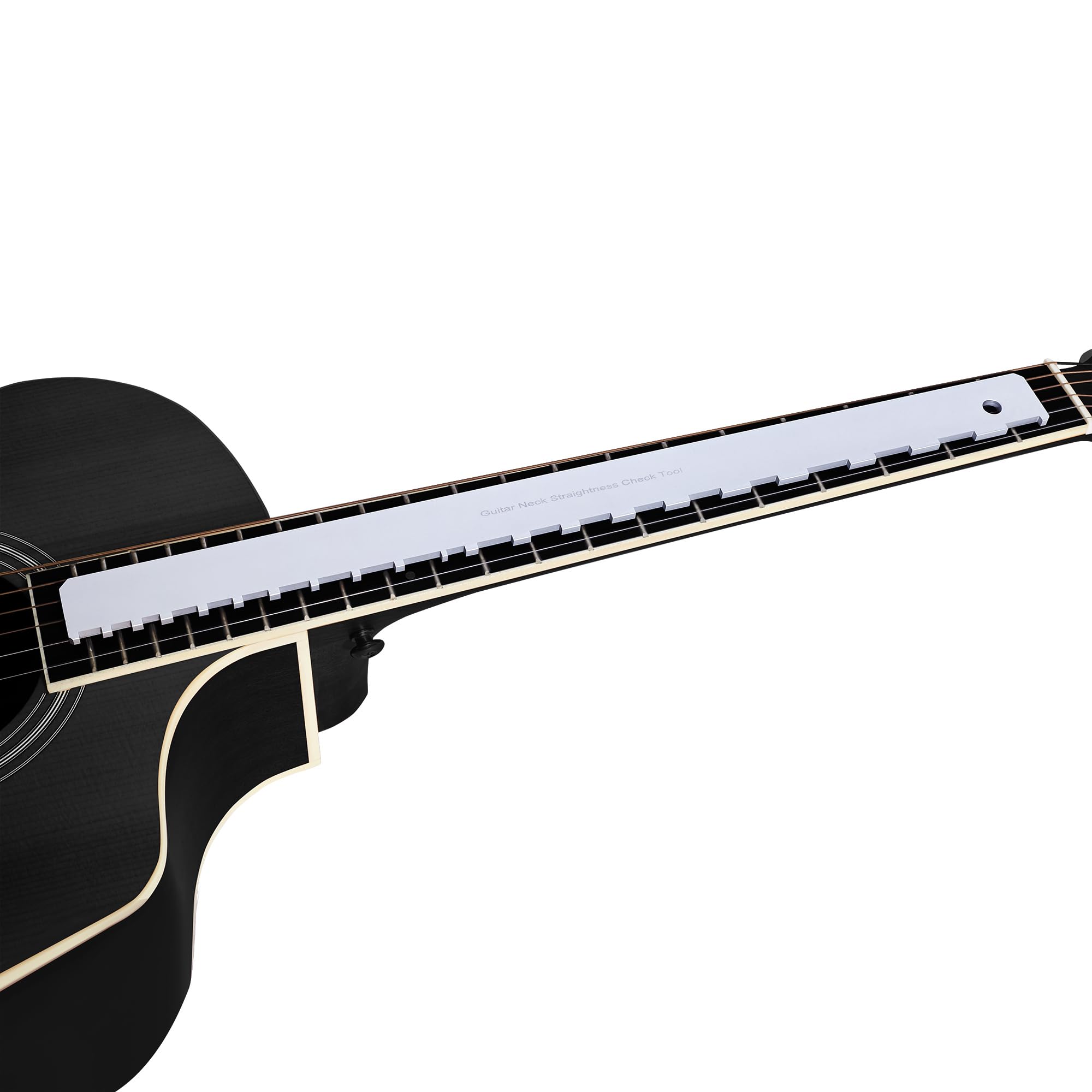 Muzikion Guitar Neck Notched Straight Edge Luthier Setup Repair Tool