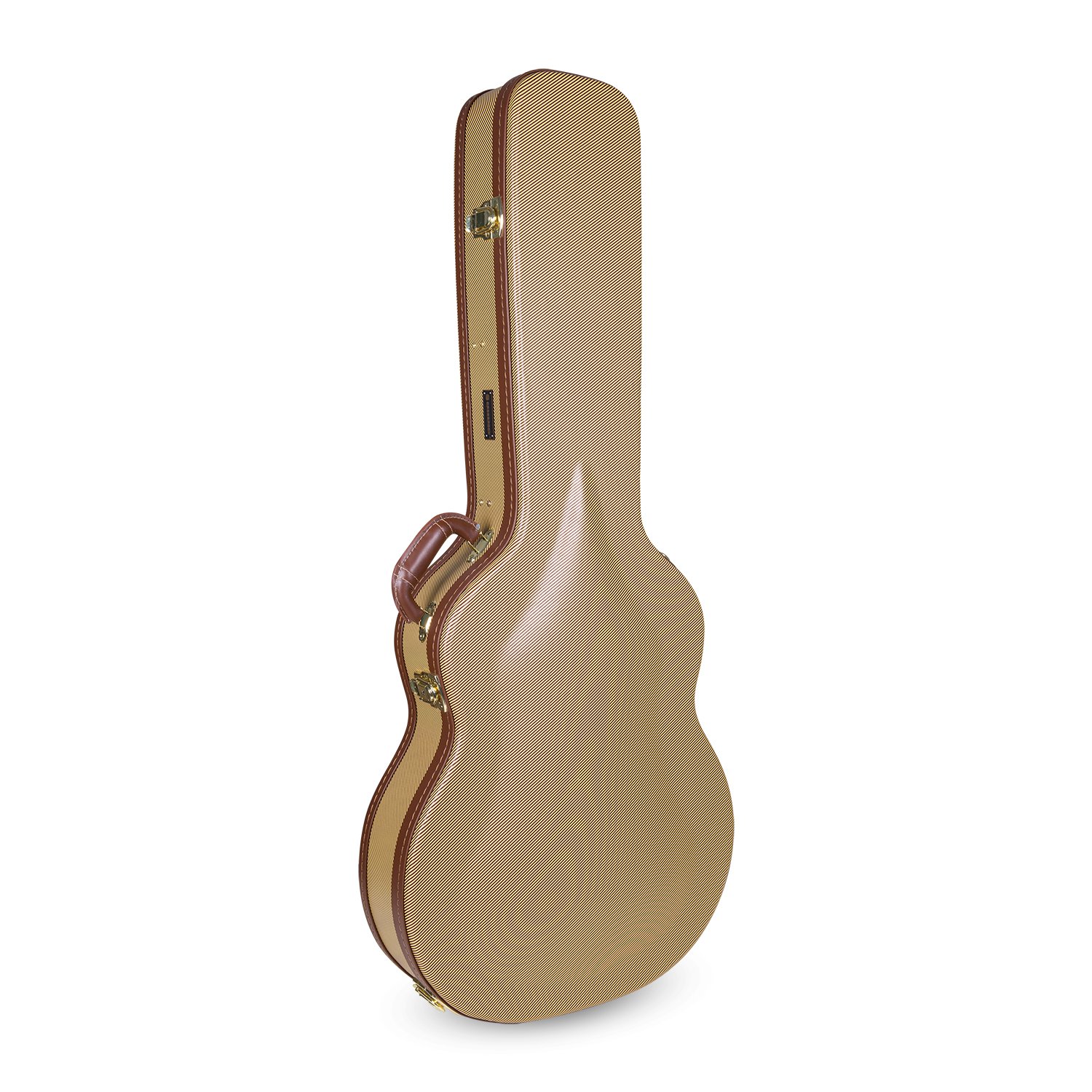 Crossrock Wooden Case for 335 Style 6-String Semi-Hollow Electric Guitars, Vinyl Tweed (CRW600SATW)