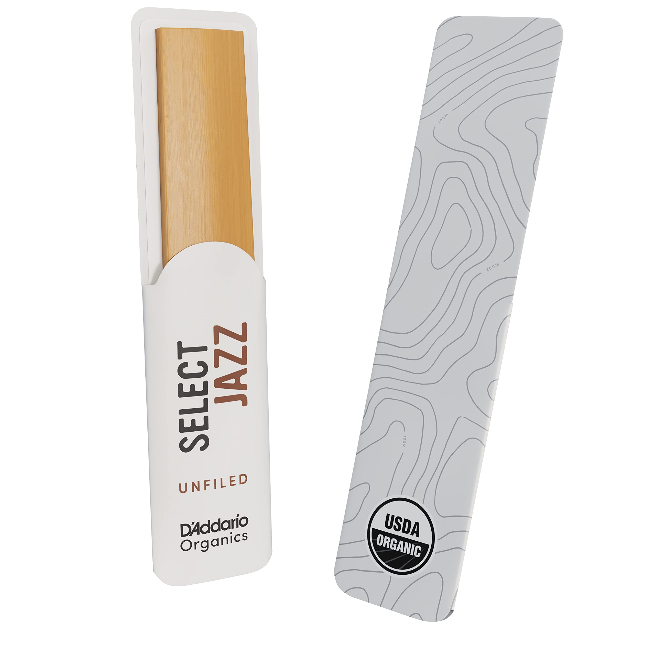 D’Addario ORRS05TSX2S Organic Select Jazz Unfiled Tenor Sax Reeds 2 Soft, 5-Pack