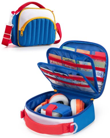 Marscamd Quilted Travel Case Compatible with Yoto Mini, with 33 Card Slots