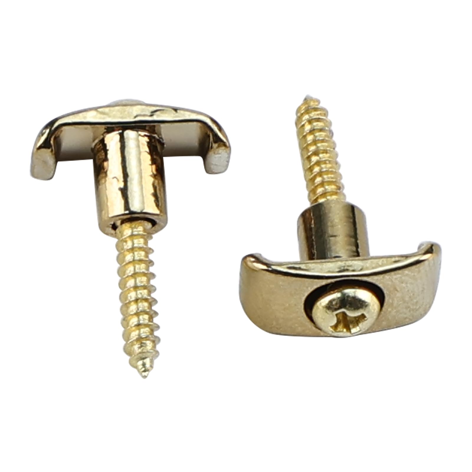 OVSAL 2 PCS Electric Guitar String Guide/Retainer Zinc Alloy String Trees for Electric Guitar Replacement Parts Gold