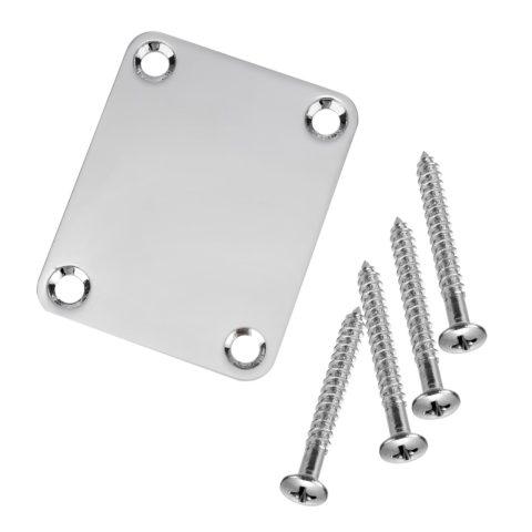Swhmc Chrome Neck Plate for Electric Guitar, Silver