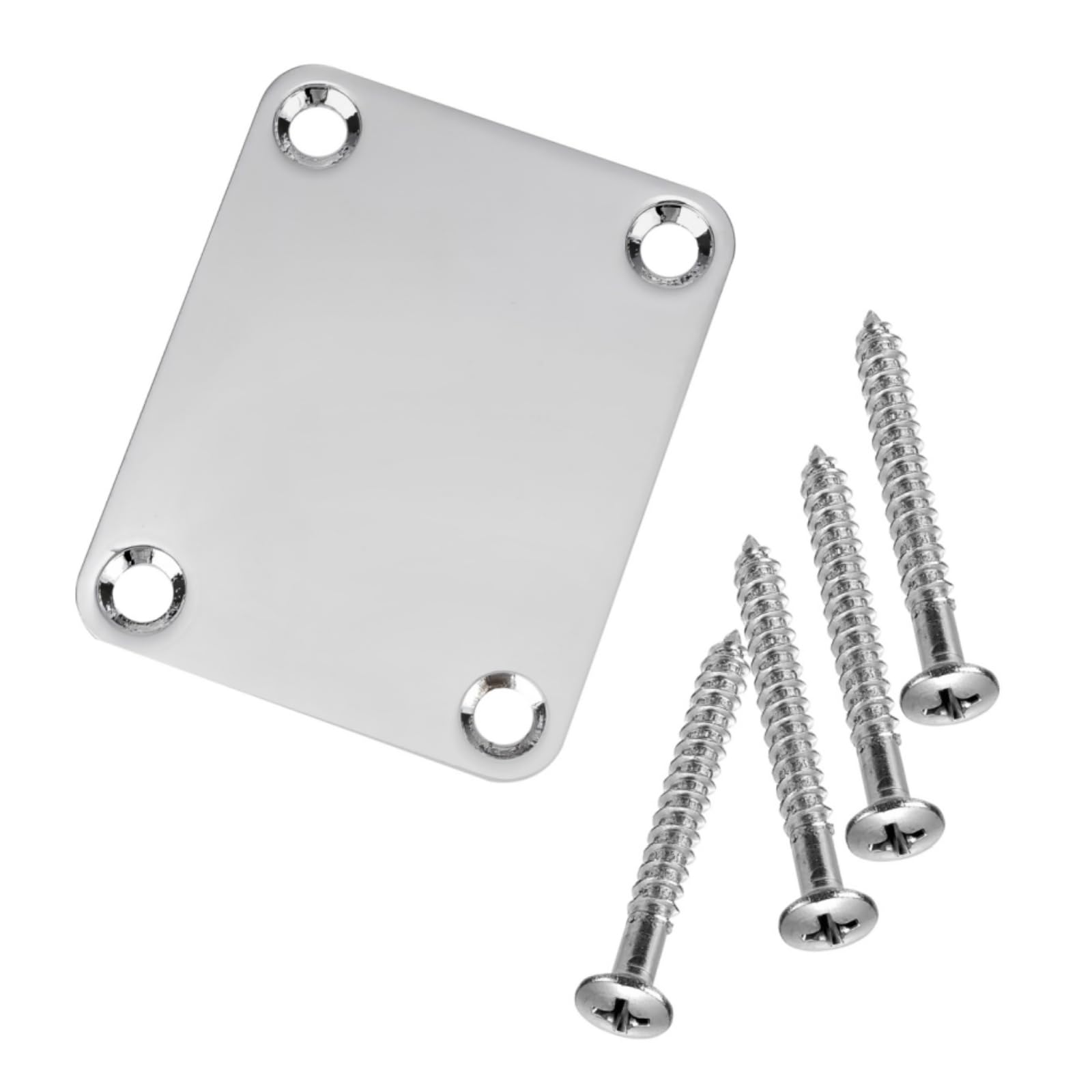 Swhmc Chrome Neck Plate for Electric Guitar, Silver