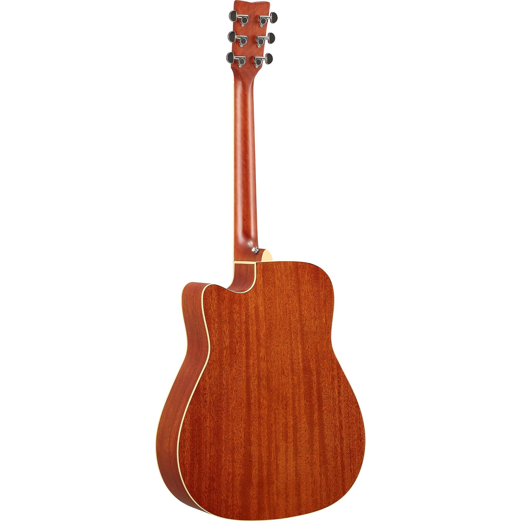 Yamaha FGC-TA BS FGC-TA Dreadnought Cutaway Transacoustic Guitar w/ Chorus and Reverb, Brown Sunburst