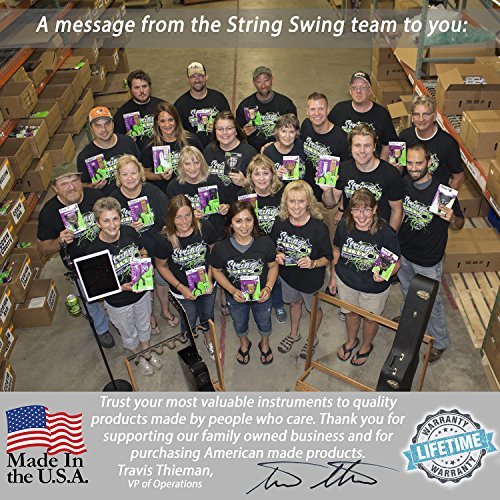 String Swing Trombone Hanger – Flat Wall Holder for All Trombones – Stand Accessories Home or Band Room Studio Wall – Musical Instruments Safe without Hard Cases – Made in USA