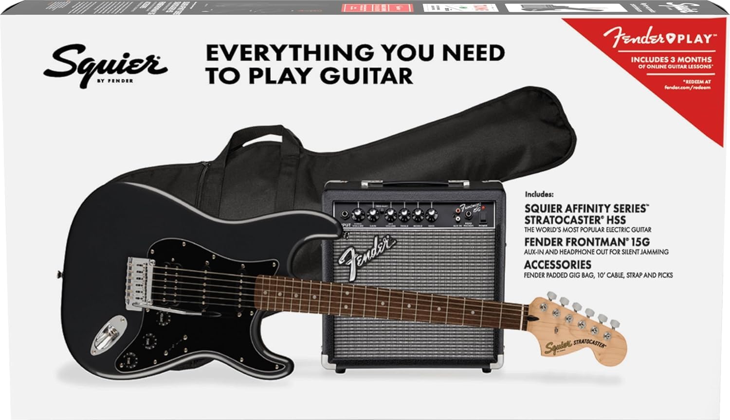 Fender 0372821069 Squier Stratocaster – Charcoal
