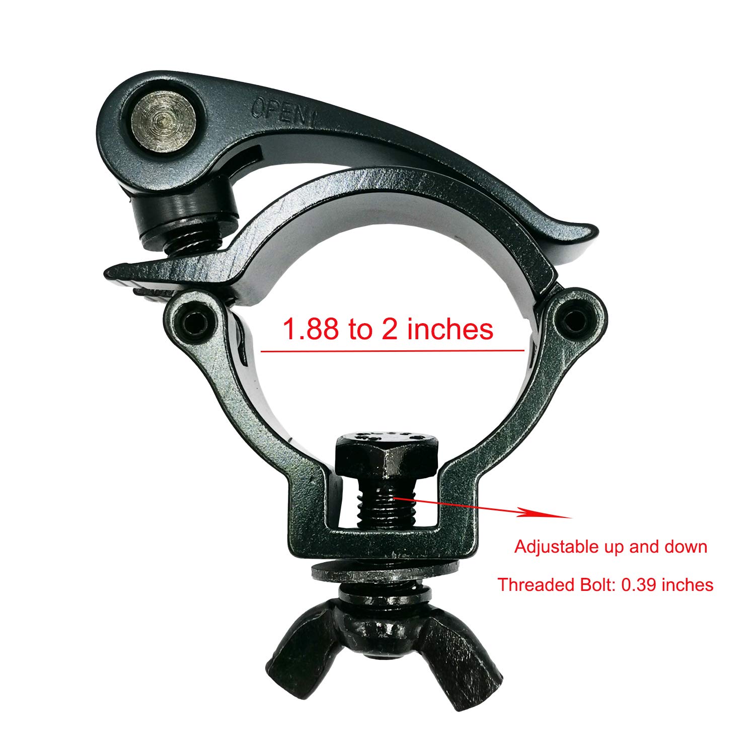 Stage Lighting Clamp 2″ Truss Hook Mount Clamps Heavy Duty 220Lbs