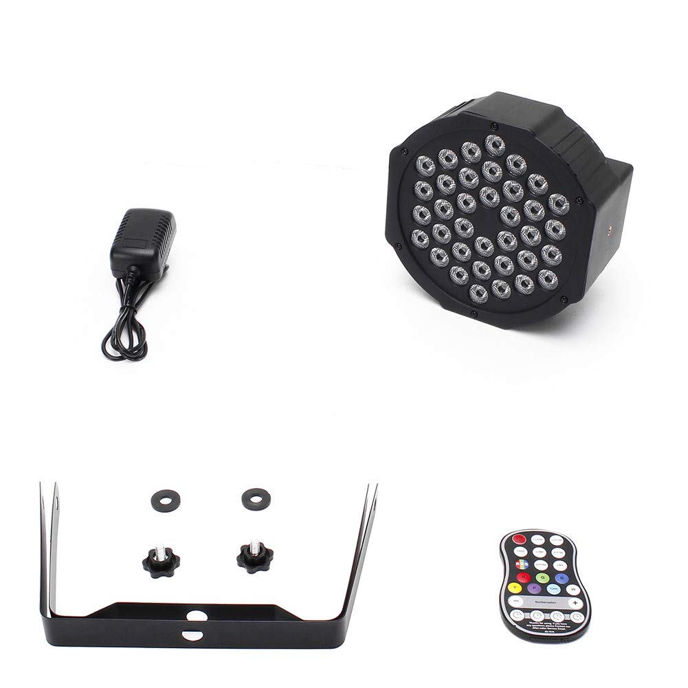 HOLDLAMP Rechargeable Par Lights 36W RGB Battery Powered, Wireless LED Par Lights DJ Uplights Sound Activated& Remote Control for Wedding Events Club Party Church Stage Lighting, 8 Pack