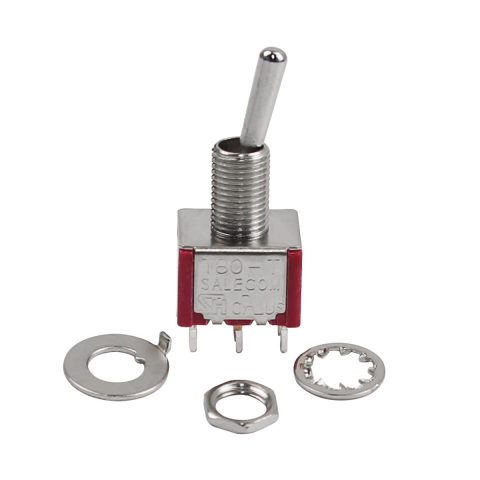 FLEOR 2 Way on/on Toggle Switch DPDT Mini Toggle Switches 6 Pins Pickup Selector Switch