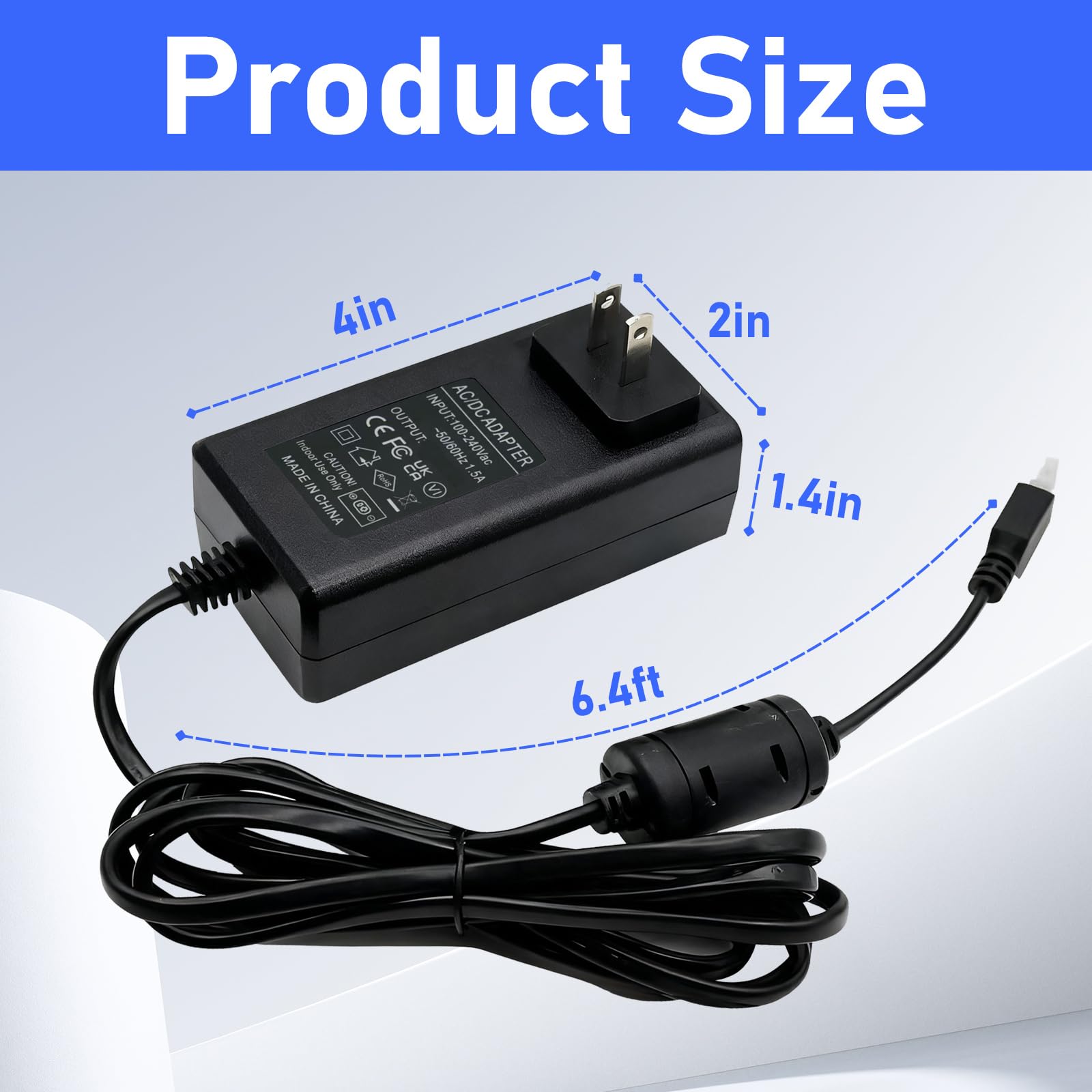 29V Adjustable Desk Power Supply Cord for Claiks P1.01.001 P101001