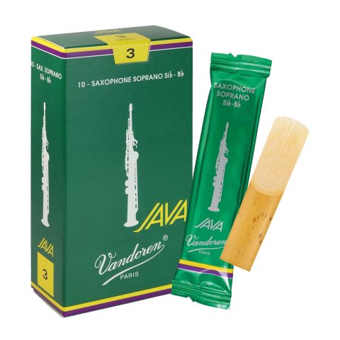 Vandoren SR303 Soprano Sax JAVA Reeds Strength 3; Box of 10