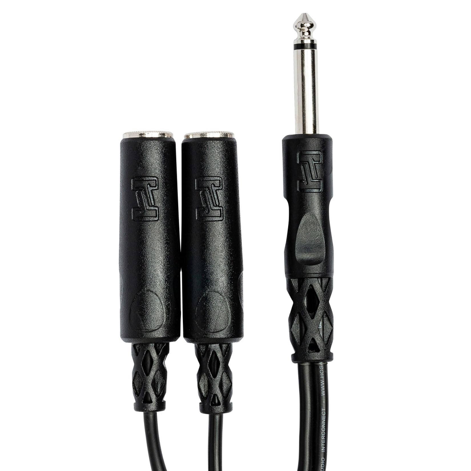 Hosa YPP-111 1/4″ TS to Dual 1/4″ TSF Y Cable (Pack of 2)