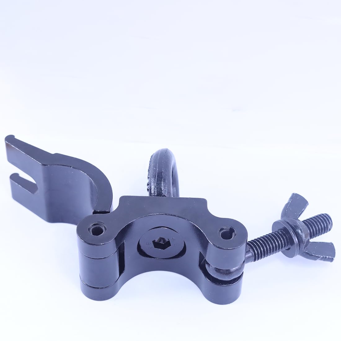 Sarknoah.Black 2″ Wide Heavy Duty Truss Clamp With Eye Bolt Ring Fit Tube For (1.5-2)” /(38-52) mm Truss .Half Coupler Truss Eye Clamps For Speakers LED Video Wall LED Screen Display
