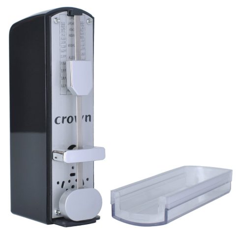 Btuty Mechanical Metronome Portable Mini Universal Metronome 11cm Height for Piano Guitar Violin Ukulele Chinese Zither Music Instrument (black)