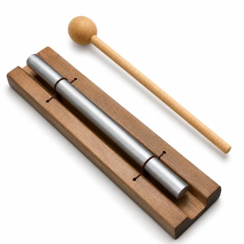 Blinvcra 1 Tone Hand Chime Bell for healing, Meditation Chime Bar with Wooden Mallet for Teachers Classroom Management, Mindfulness Bell Percussion Instrument for Yoga, Prayer, Focus and Relaxation