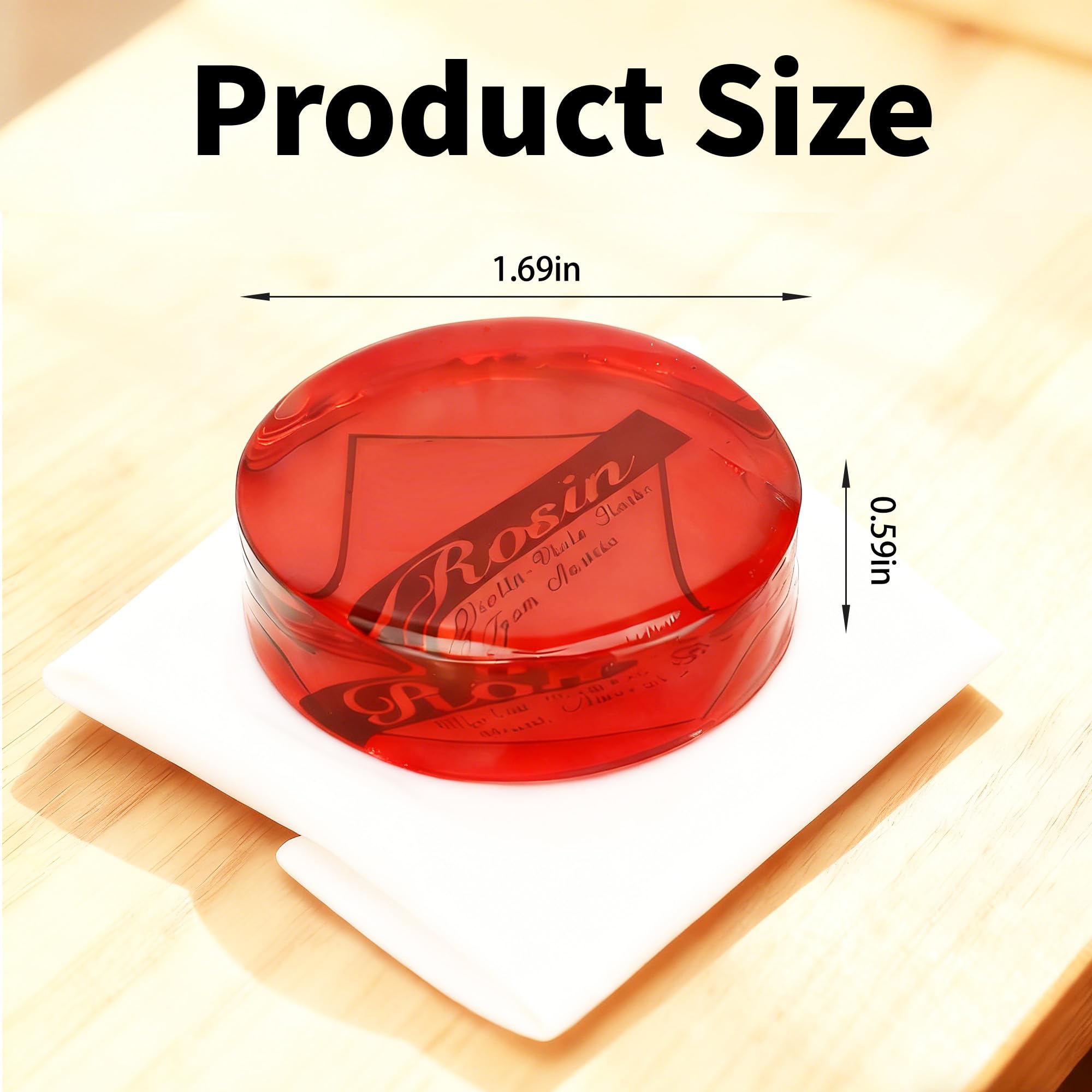 1-Pack Violin Rosin,Round Natural Rosin for Violin,Viola,Cello