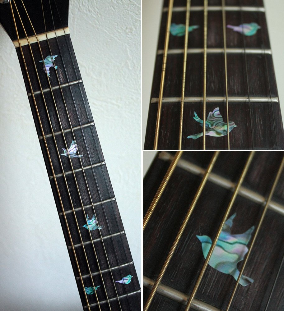 Inlay Sticker Fingerboard Position Marker for Guitar & Bass Doves Abalone Mix