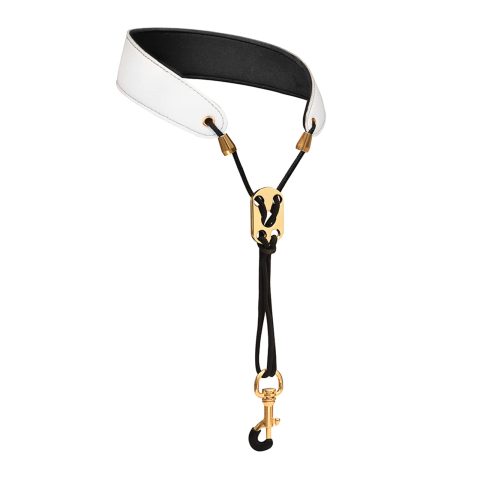 Miwayer Sax Neck Strap Professional Saxophone Harness Leather Padded Soft Neck Sling Adjustable For Baritone Alto Tenor Soprano Baritone And Bari Sax