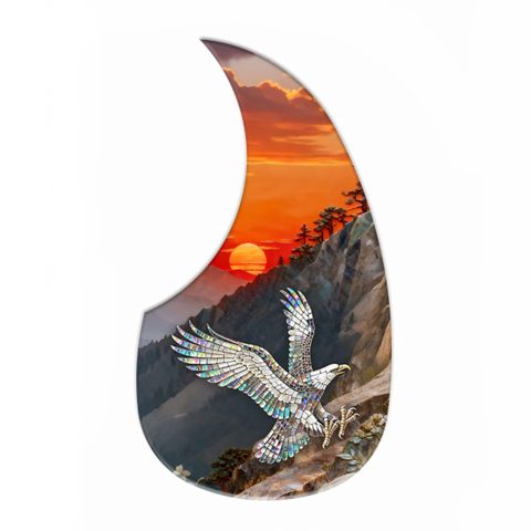 Acoustic Guitar Pickguard Self-adhesive Teardrop-Shaped