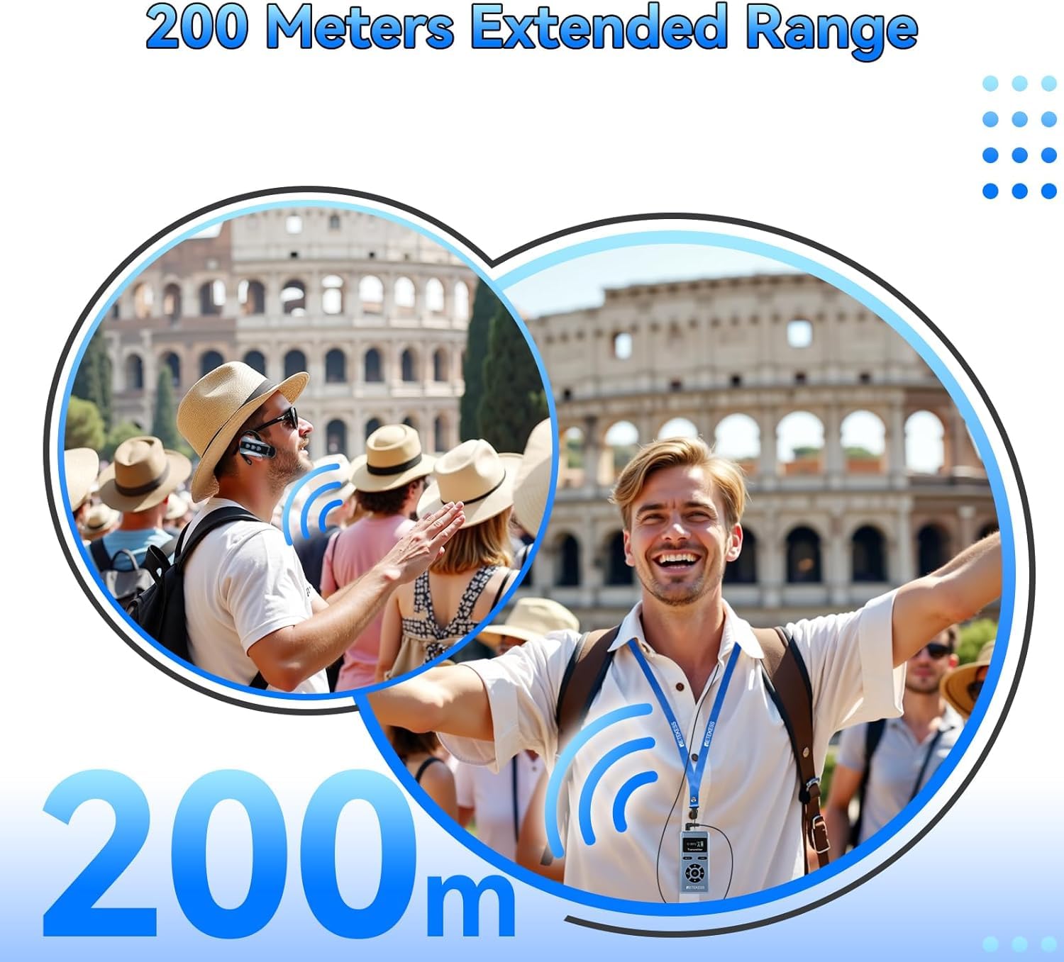 Retekess TT106S Wireless Tour Guide System, Tour Guide Headsets(6TX 100RX)