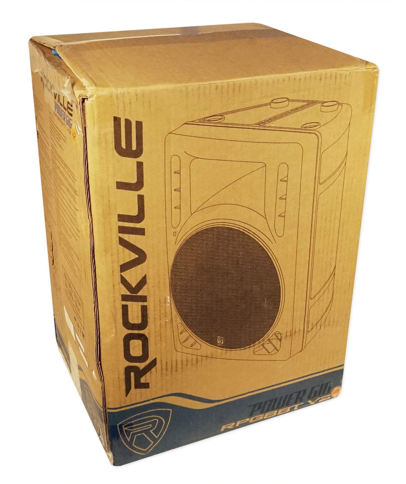 Rockville RPG8BT V2 8″ Powered Bluetooth DJ PA Speaker with TWS
