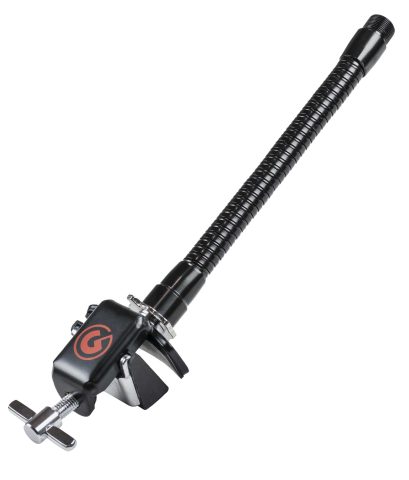 Gibraltar 6″ Microphone Gooseneck with Bass Drum Hoop Clamp, Flexible Mic Mount with Rubber-Lined Clamp, Drum Hardware Accessory for Live and Studio Setups (SC-BDHMM)