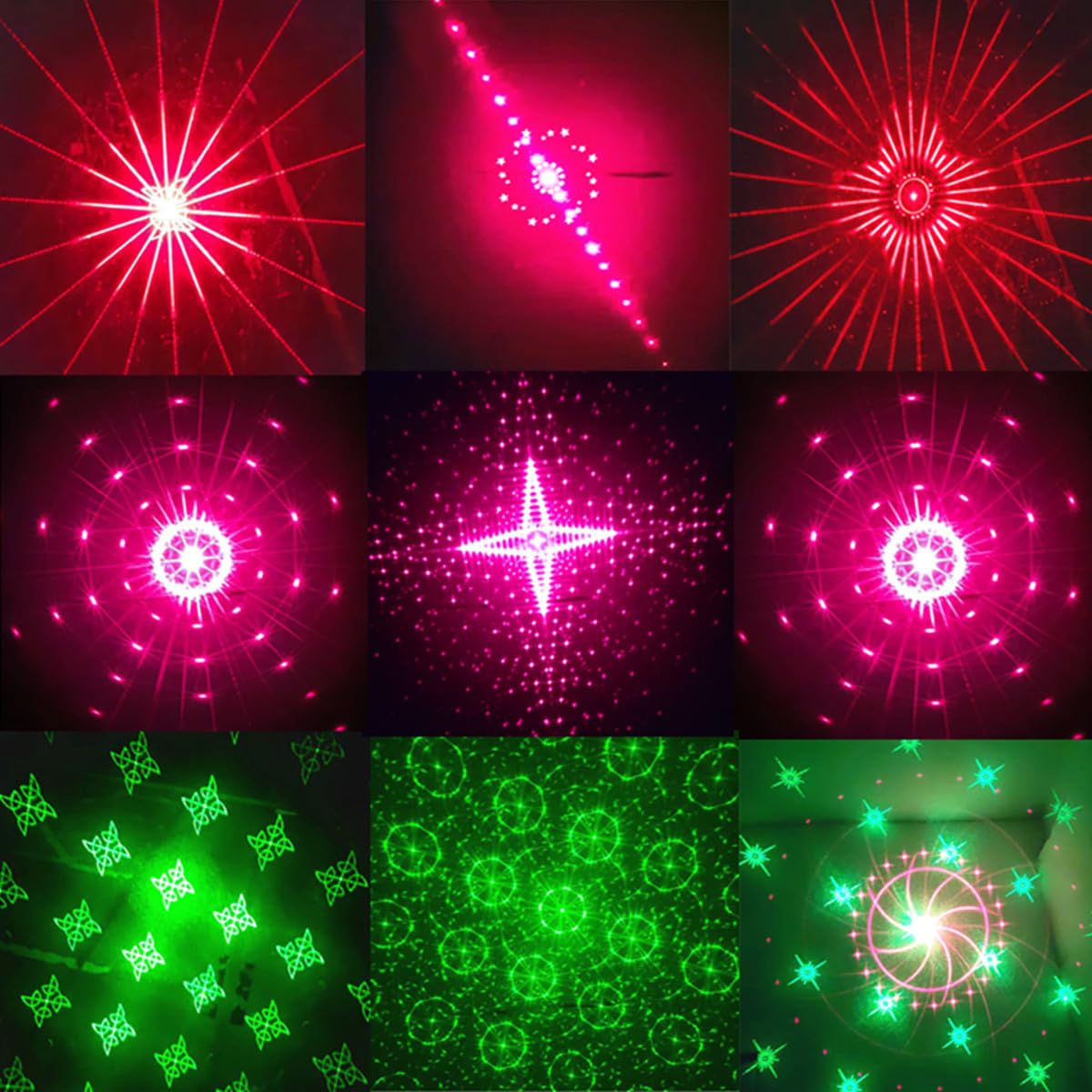 Party light DJ disco lights, laser stroboscopic light USB-powered projectors and remote controls, portable family gatherings, camping, Christmas and Halloween illuminated parties, festival small gifts