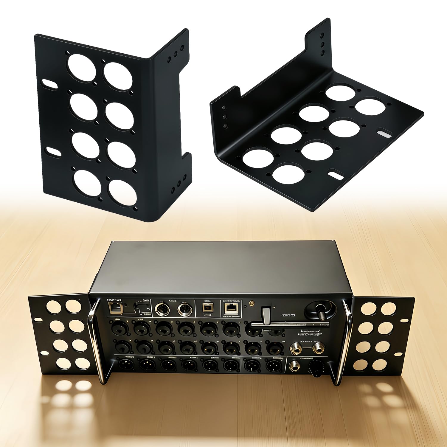 Stainless Steel Rack Mount Ears for Behringer XR18/XR16& Midas MR18/MR16