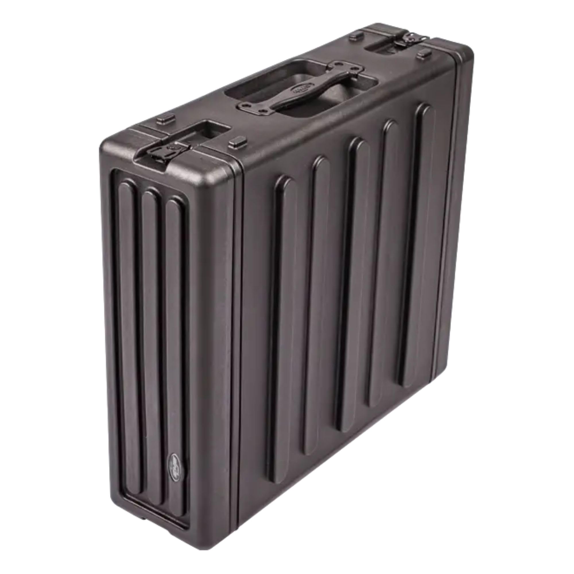 SKB 3U Roto Rack Case – Durable Polyethylene Gear Protector, Stackable, Waterproof with Twist Latches & Rubber Feet for Musicians, Black