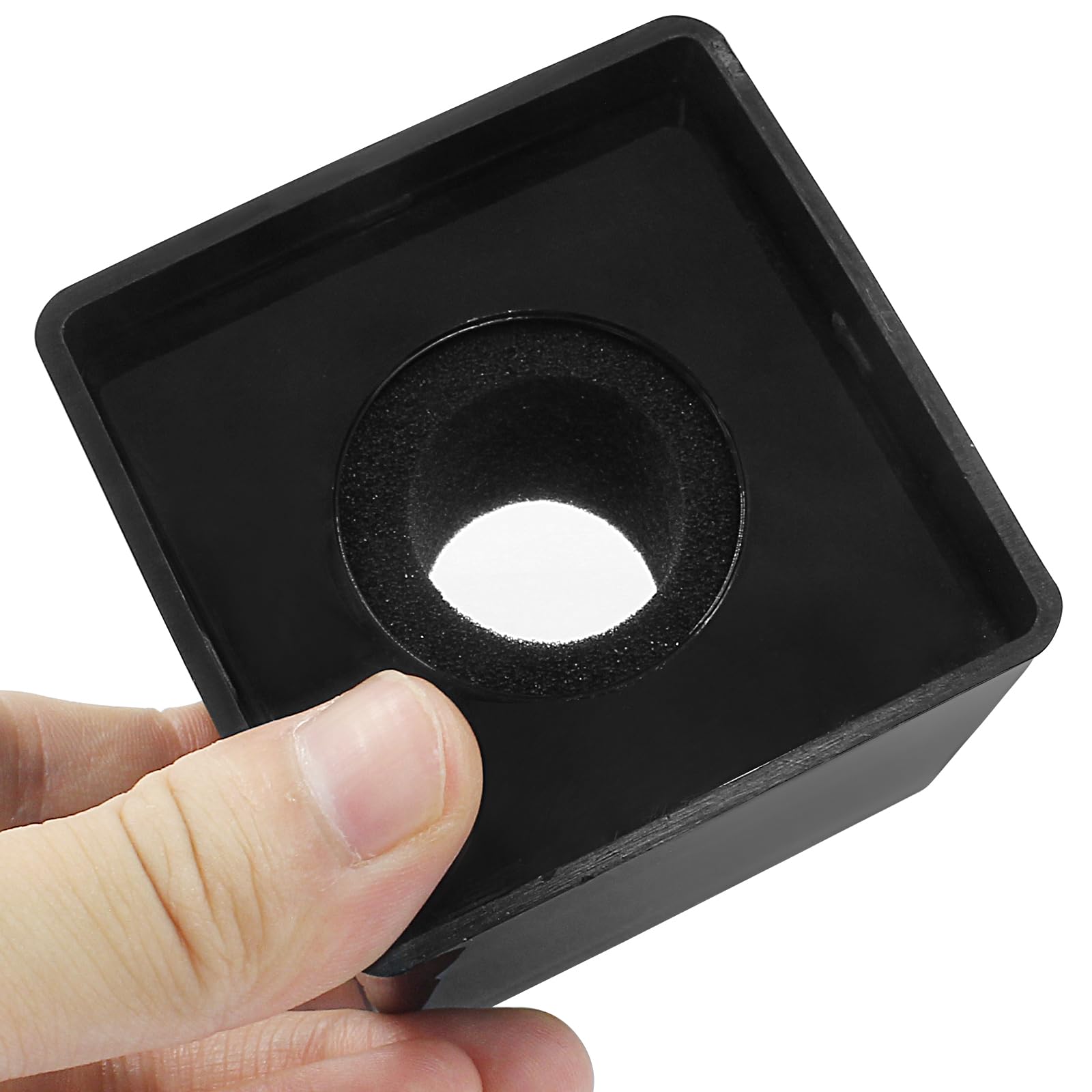 Waziaqoc Microphone Flag Station, Square Cube ABS, Black
