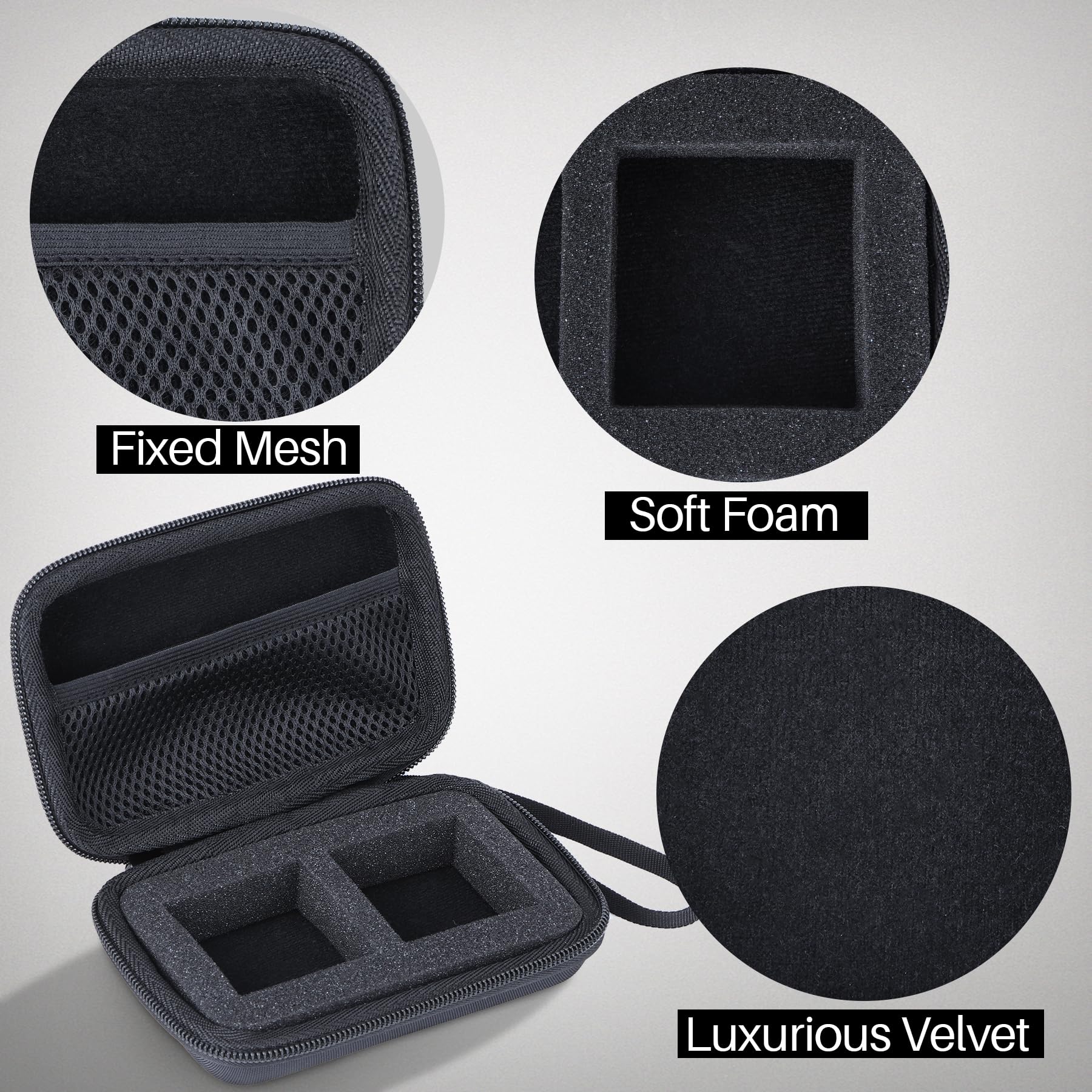 Lebakort Storage Case Compatible with TASCAM DR-10L / DR-10L Pro Ultra Portable Personal Recorder Lavalier Microphone