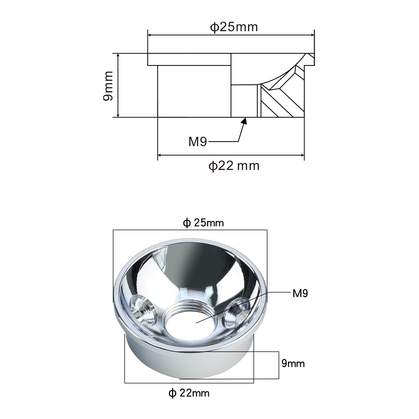 OVSAL Electric Guitar Jack Plate Zinc Alloy Metric Thread Input Jackplate Electrosocket Output Jack Plate Compatible with Fender Telecaster Tele Style Electric Guitar Replacement Parts Chrome