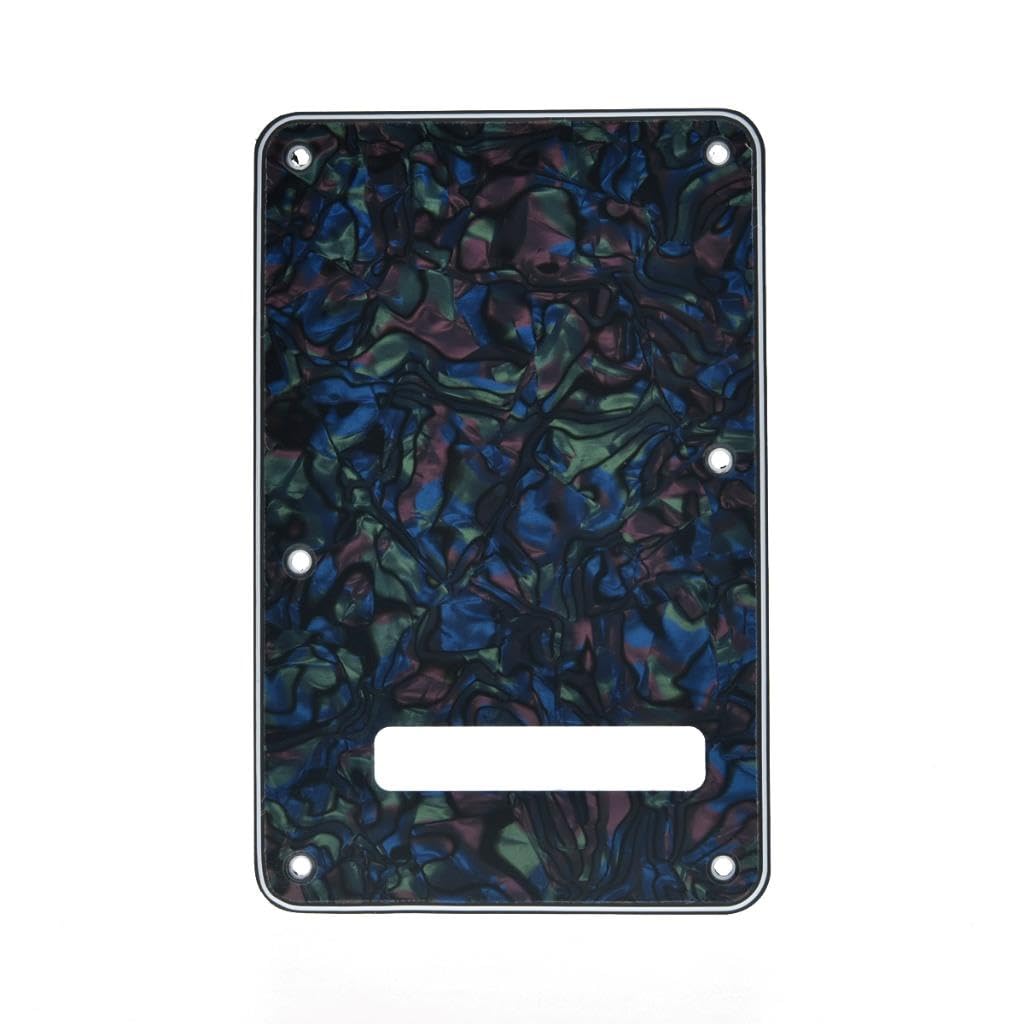 KAISH ST/Strat Style Standard Guitar Back Plate ST Tremolo Trem Cover for USA Strat/Stratocaster Abalone Pearl