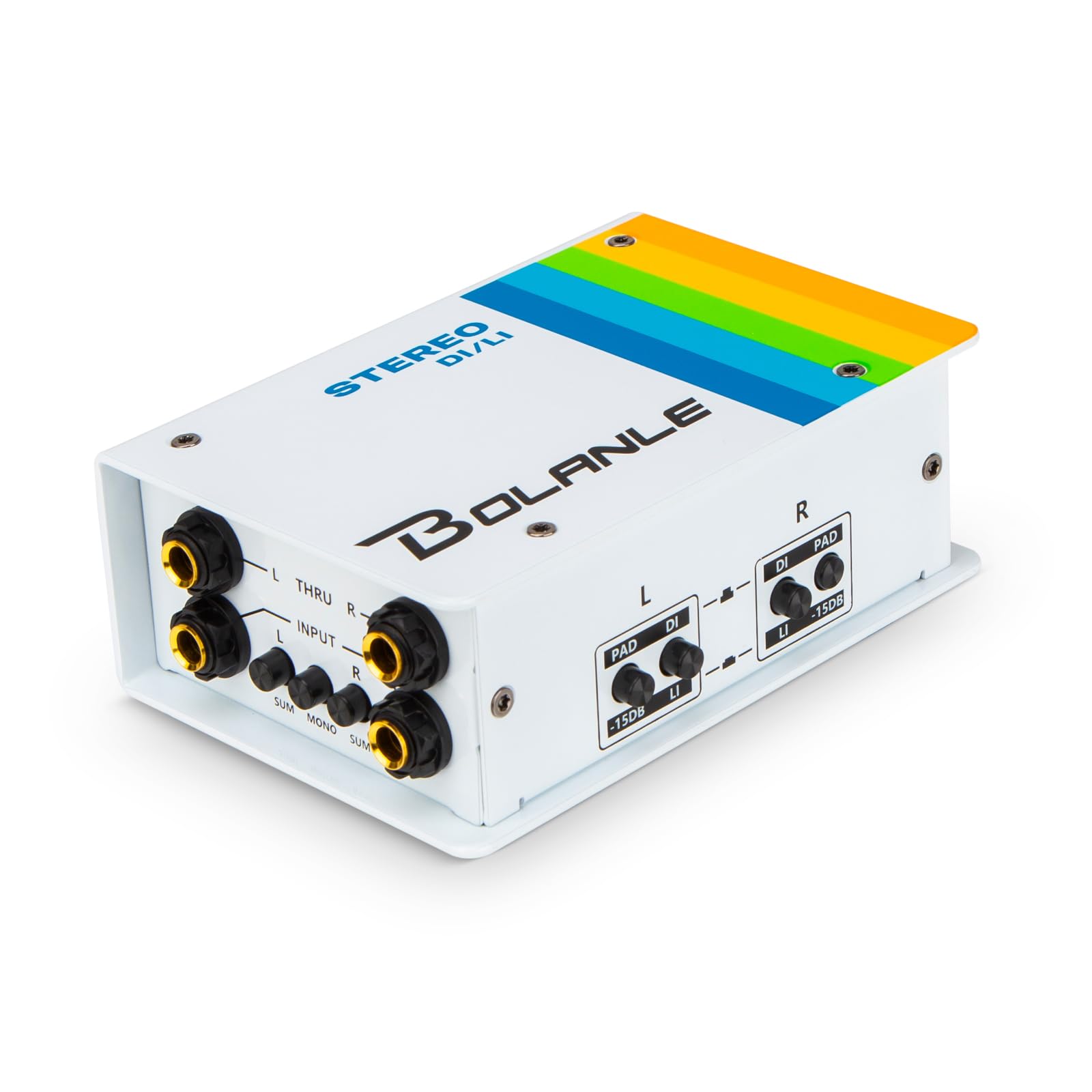Bolanle Passive DI/LI Stereo Direct Box and Line Isolator, Multi Guitar