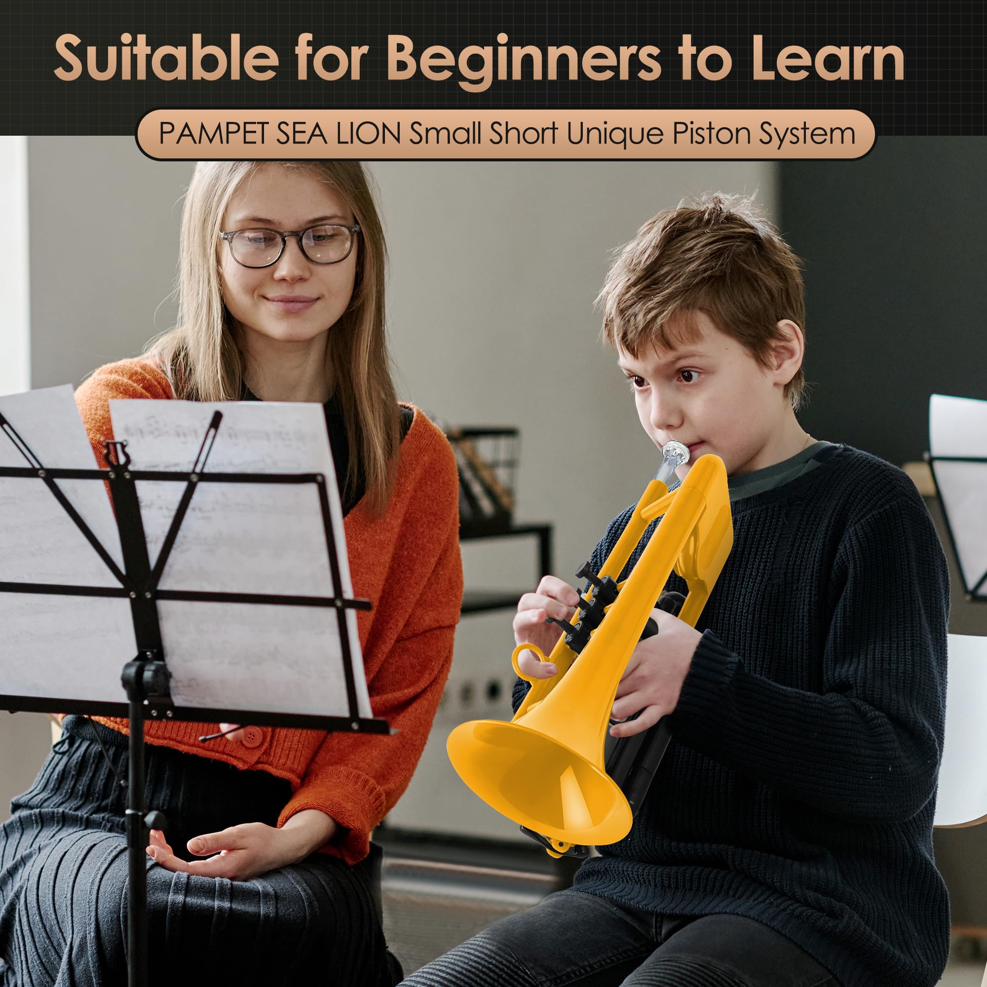 PAMPET SEA LION Plastic Bb Trumpet for Advanced Student Beginner